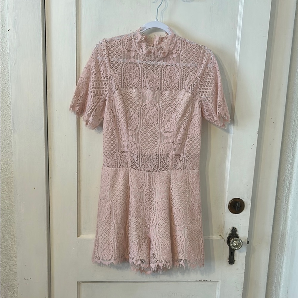 Sugarlips Blush Lace Romper
